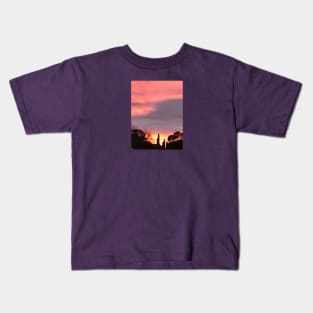 Sunset silhouettes Kids T-Shirt